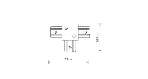 8835 PROFILE RECESSED T CONNECTOR NOW [6]