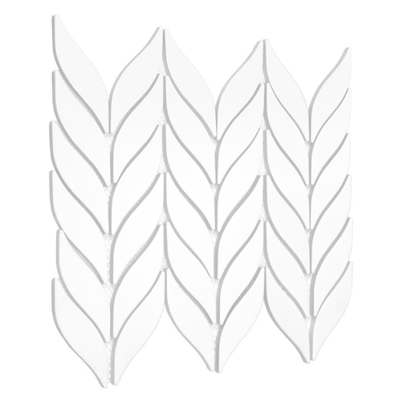BOTTANY Bottany White mat Keramické mozaiky DUNIN (26,5x22,5cm/1 ks)