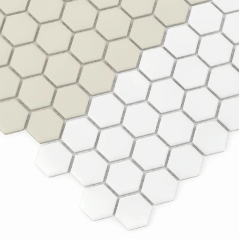 HOUSE LOVES Mini Hexagon Stripe 1.C matt Keramická mozaika DUNIN (30x26cm/1ks)