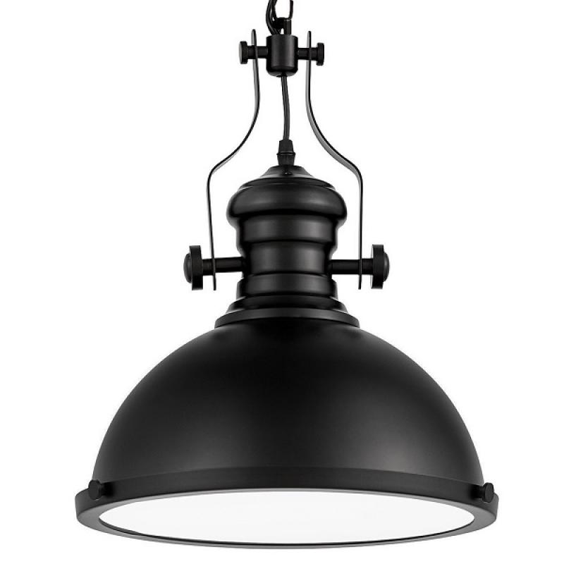 Loftová čierna závesná lampa ELIGIO DEKORIKO