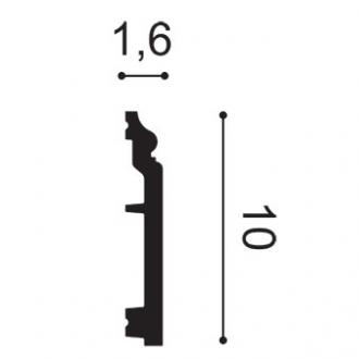 SX173F Podlahová lišta ORAC DECOR Flex d 200 x v 10 x š 1,6 cm